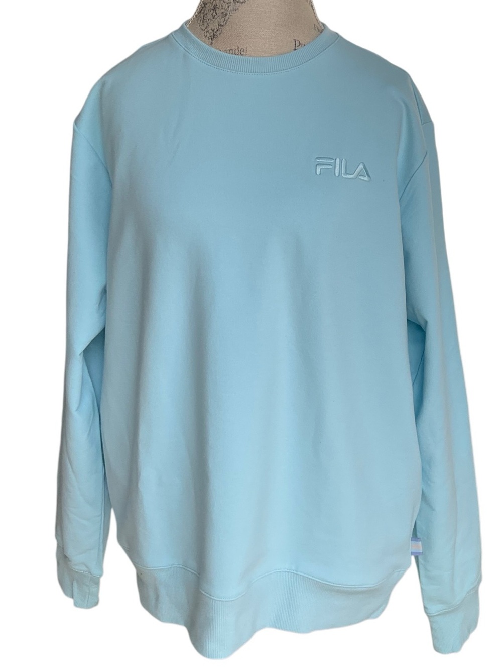FILA Pastel Blue Women's Crewneck Sweatshirt Size XXL NWT